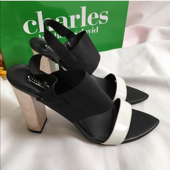 Charles by Charles David B&W sandals - Picture 2 of 6
